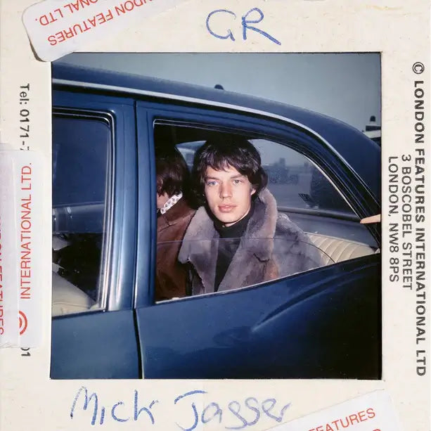 Print of Mick Jagger in Car