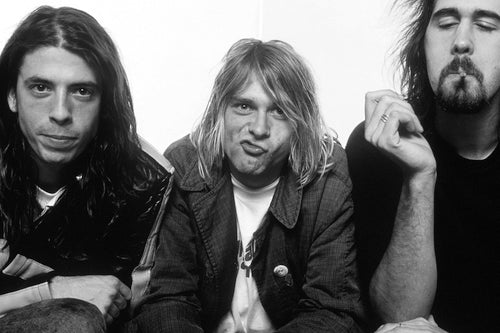 Print of Nirvana in London, NME 1991