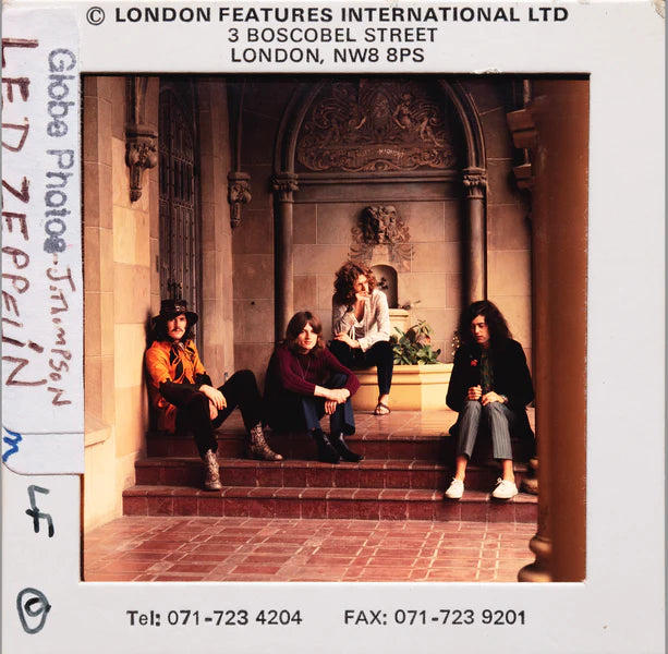 "Led Zeppelin at Chateau Marmont: A Timeless Rock and Roll Iconic Image" | Blackbird Edition Prints