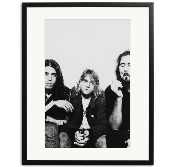 Print of Nirvana in London, NME 1991