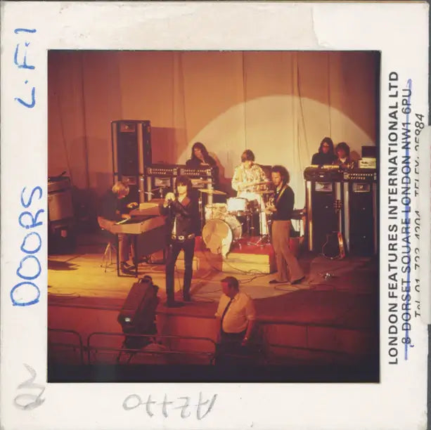 Print of The Doors on stage