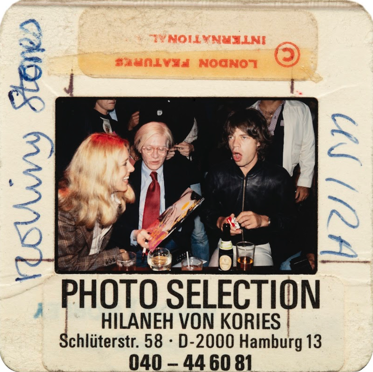 Mick Jagger & Andy Warhol at the Trax Nightclub New York City, NYC, 1977 