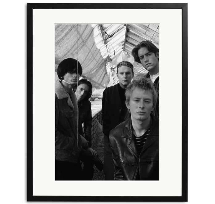 Print of Radiohead in Oxford, 1992